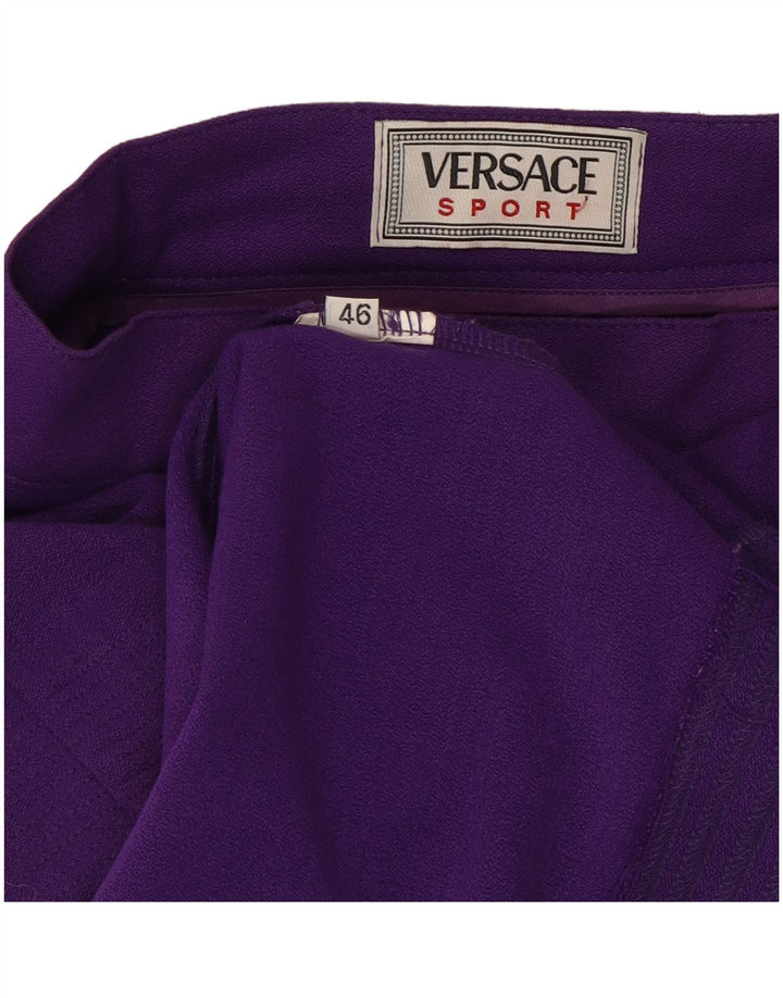 Versace Womens Pencil Skirt IT 46 Large W30 Purple