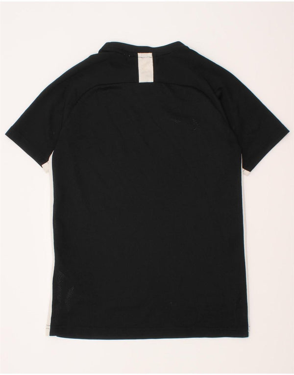 Nike Boys Dri Fit T-Shirt Top 10-11 Years Medium Black Colourblock