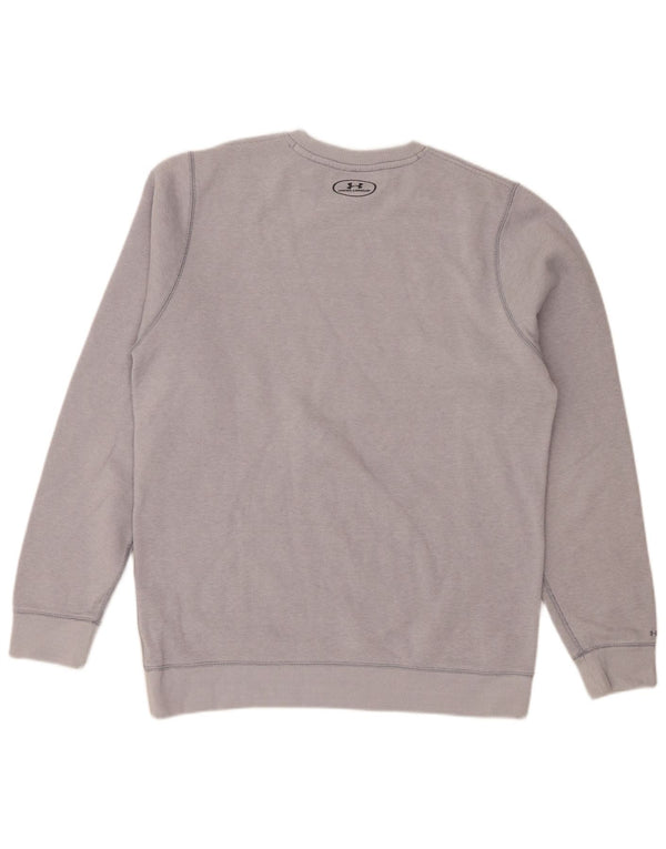 Under Armour Mens Sweatshirt Jumper Medium Grey Cotton