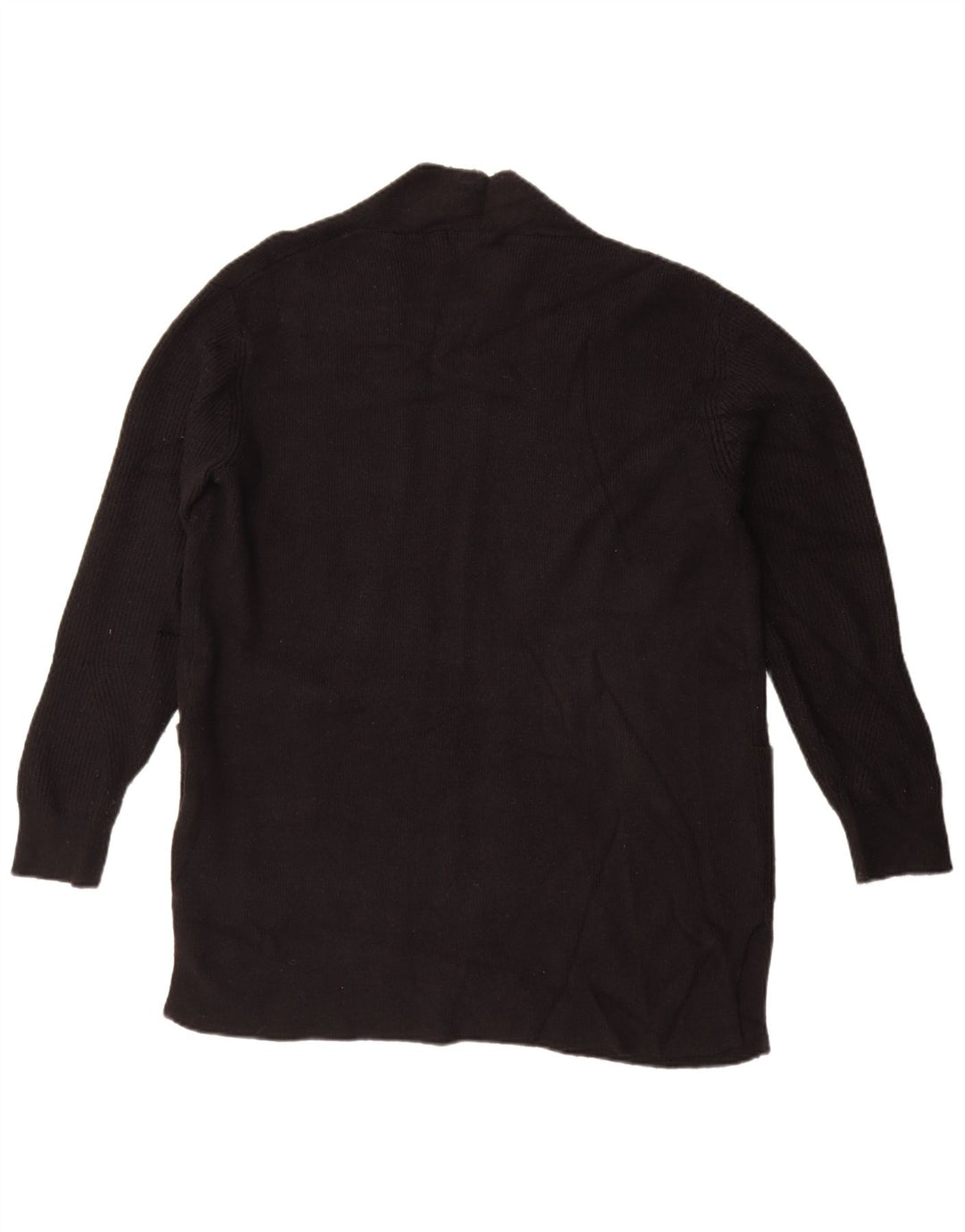 Marks & Spencer Womens Oversized Open Cardigan Sweater UK 14 Large Black