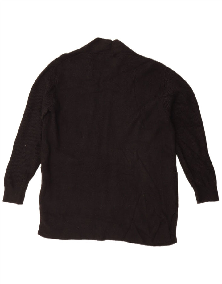 Marks & Spencer Womens Oversized Open Cardigan Sweater UK 14 Large Black