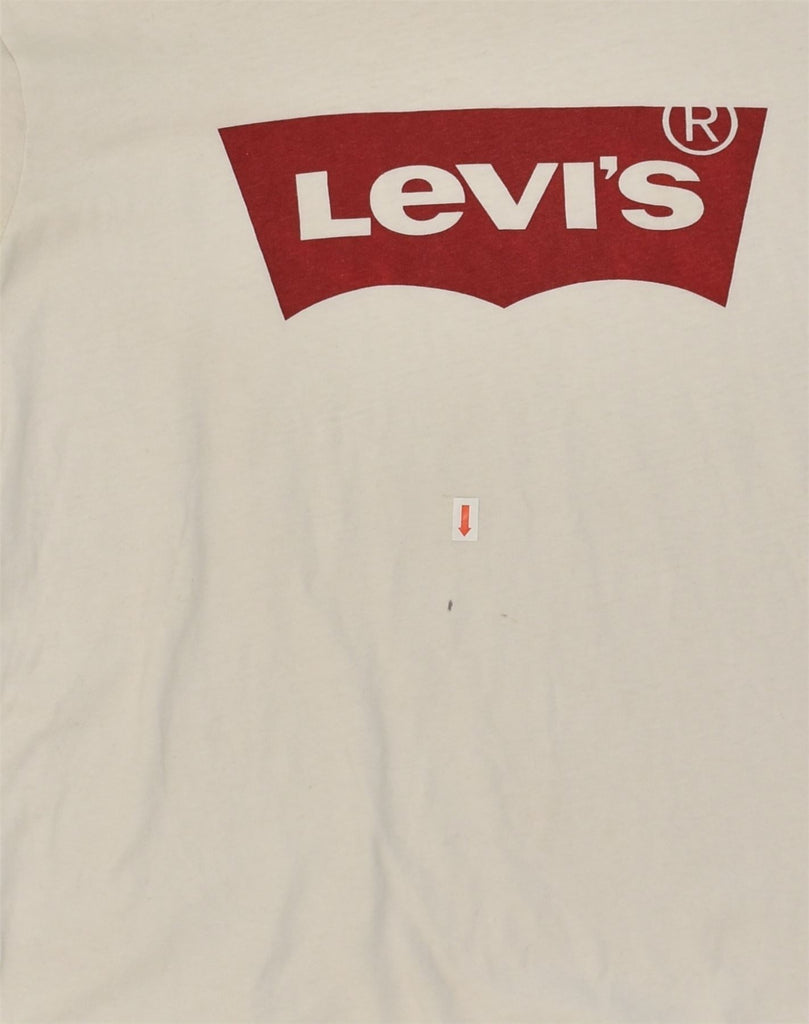 LEVI'S Mens Graphic T-Shirt Top Small White Cotton | Vintage Levi's | Thrift | Second-Hand Levi's | Used Clothing | Messina Hembry 