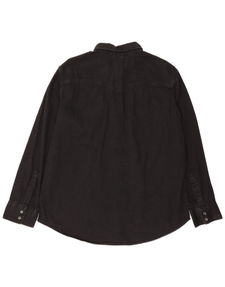 Levi's Mens Standard Denim Shirt XL Black Cotton