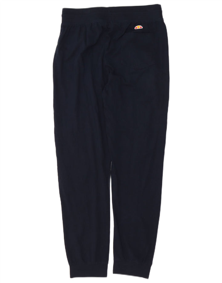 Ellesse Mens Graphic Tracksuit Trousers Joggers Medium Navy Blue Cotton