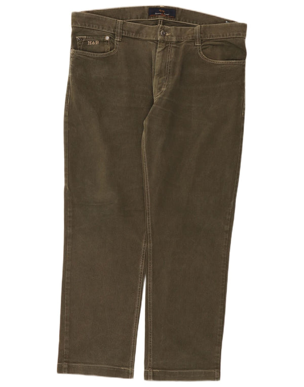 Harmont & Blaine Mens Straight Casual Trousers IT 54 2XL W38 L29 Khaki