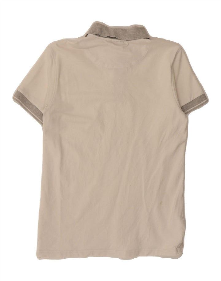 REFRIGUE Mens Polo Shirt Small White Cotton Vintage Refrigue and Second-Hand Refrigue from Messina Hembry 