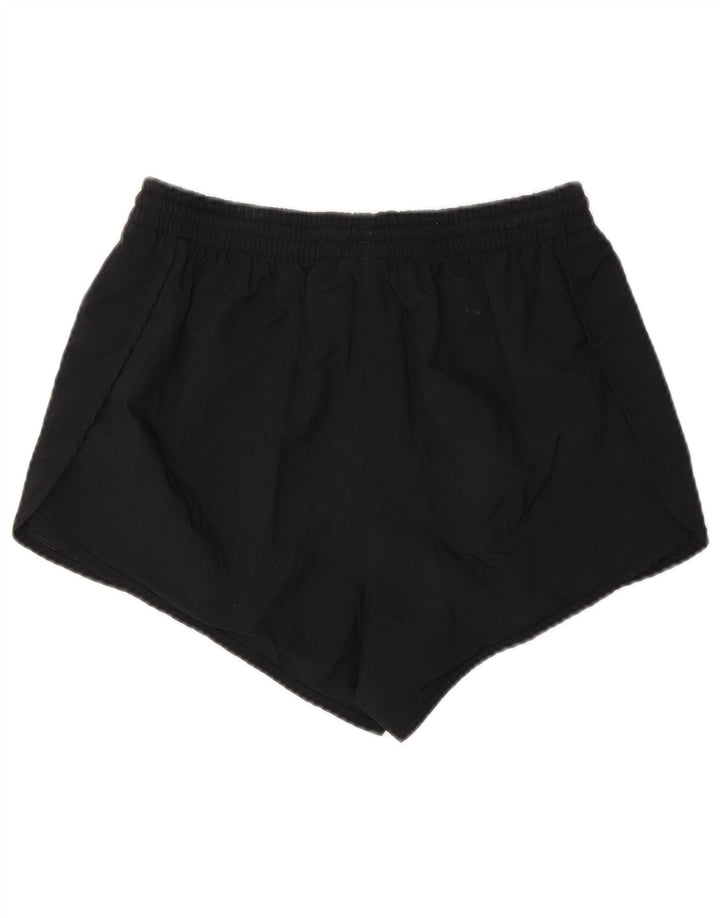 Adidas Womens Sport Shorts UK 12 Medium  Black Polyester
