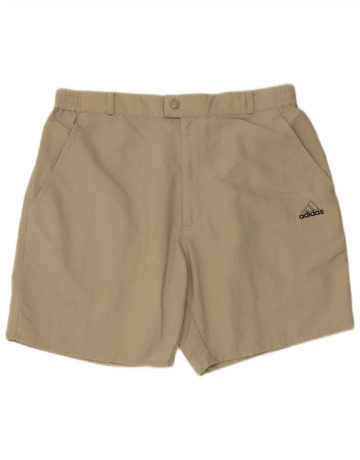 Adidas Mens Chino Shorts W36 Large Beige Polyamide