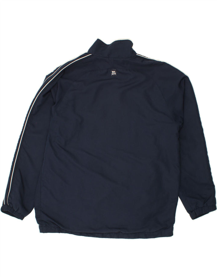 LONSDALE Mens Tracksuit Top Jacket Large Navy Blue Polyester