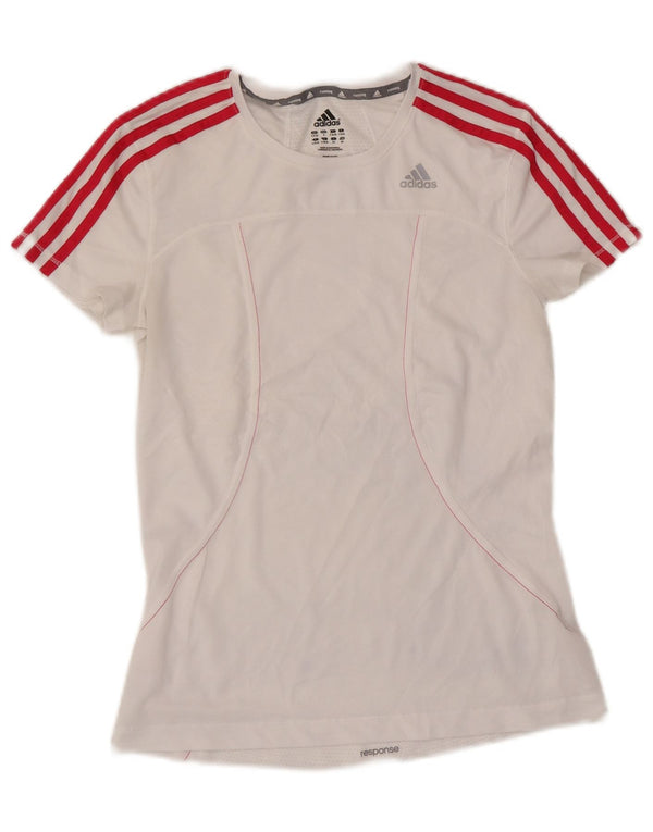 Adidas Womens Running T-Shirt Top UK 8/10 Small White