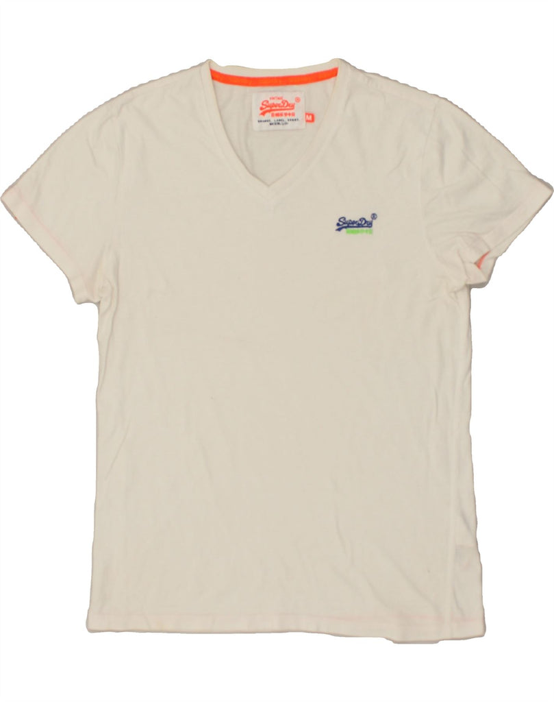 SUPERDRY Mens T-Shirt Top Medium White Cotton Vintage Superdry and Second-Hand Superdry from Messina Hembry 