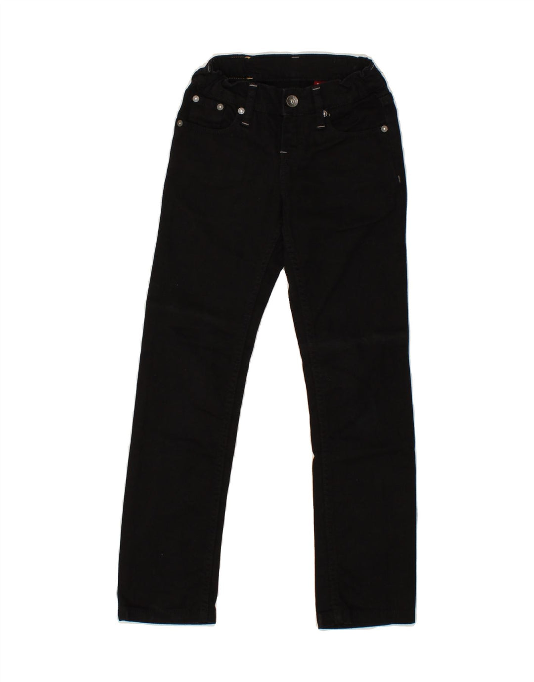 LEVI'S Girls Straight Jeans 7-8 Years W22 L23 Black Vintage Levi's and Second-Hand Levi's from Messina Hembry 