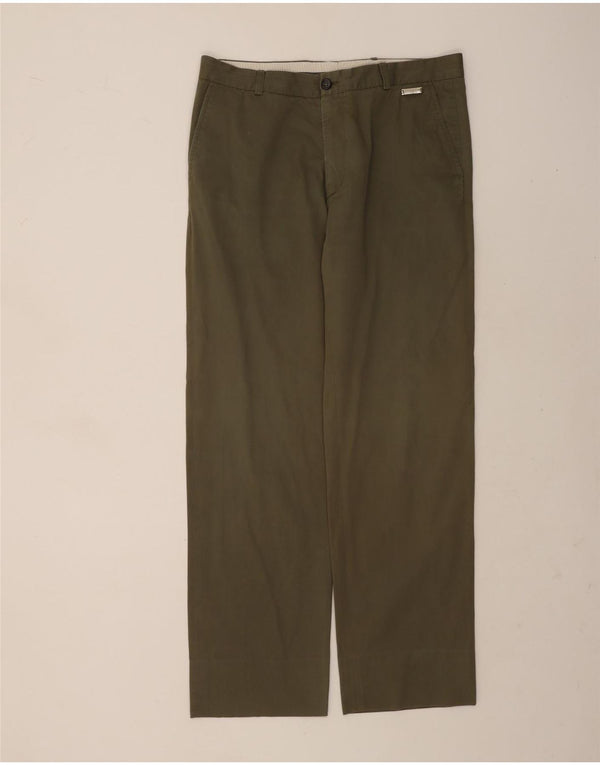 Gianfranco Ferre Mens Straight Chino Trousers IT 50 Large W32 L32 Khaki