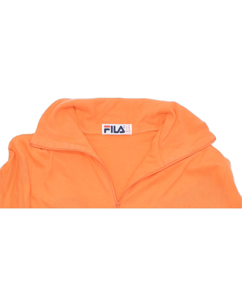 FILA Womens Top Long Sleeve IT 48 XL Orange Cotton | Vintage | Thrift | Second-Hand | Used Clothing | Messina Hembry 