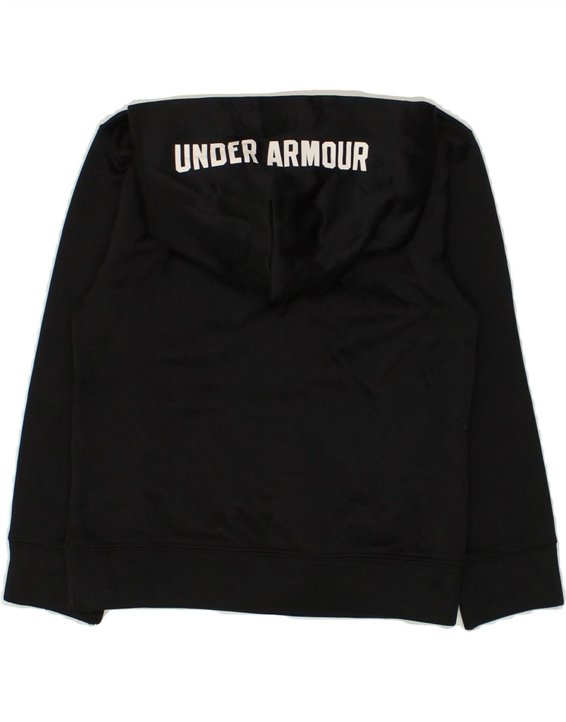 UNDER ARMOUR Boys Graphic Hoodie Jumper 4-5 Years Black Polyester | Vintage Under Armour | Thrift | Second-Hand Under Armour | Used Clothing | Messina Hembry 