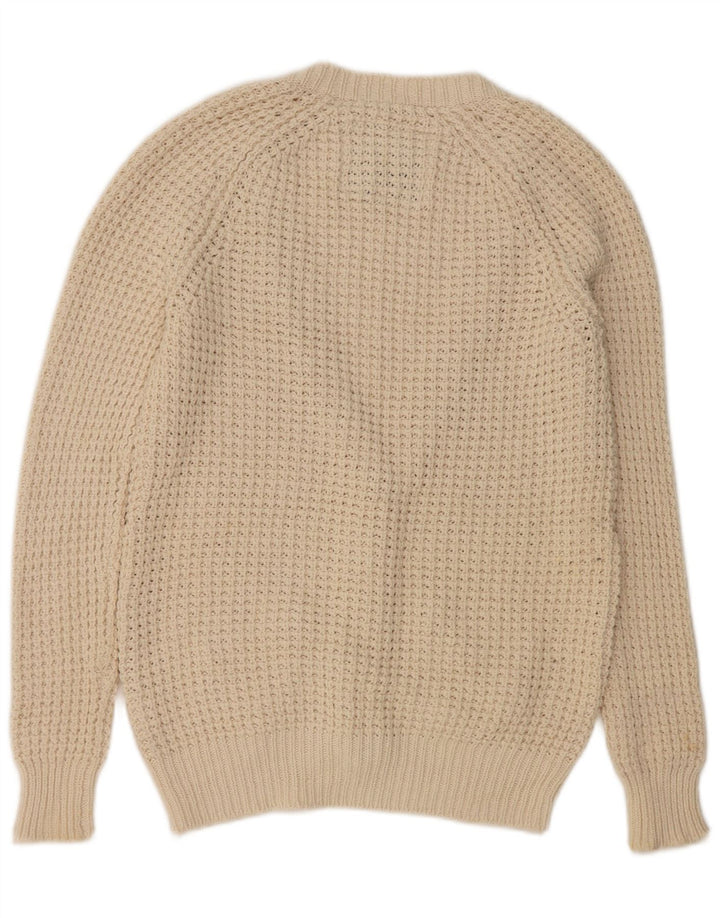 Jack Wills Womens Oversized Oversized Cardigan Sweater UK 10 Small Beige