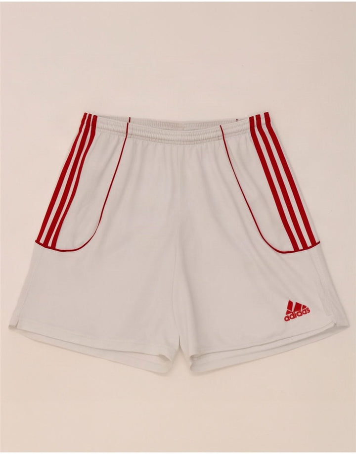 Adidas Mens Climalite Sport Shorts Large White Polyester