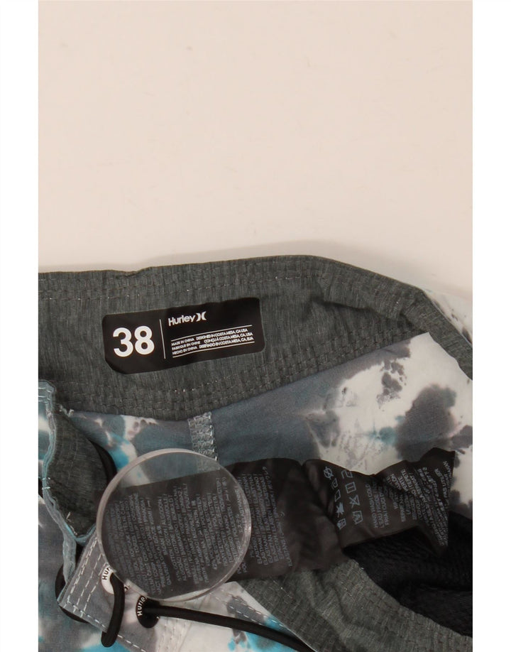 Hurley Mens Swimming Shorts XL  Grey Tie Dye Polyester