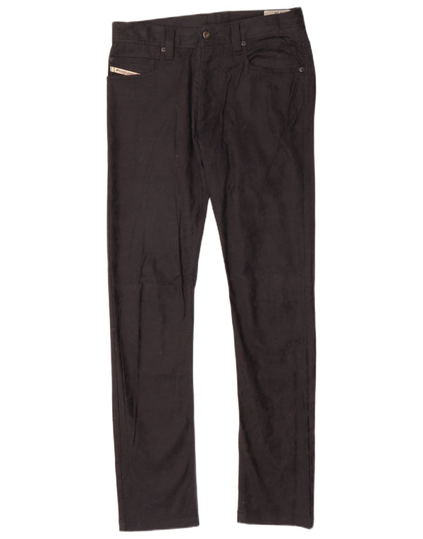 Diesel Womens Slim Casual Trousers W28 L31 Black Cotton