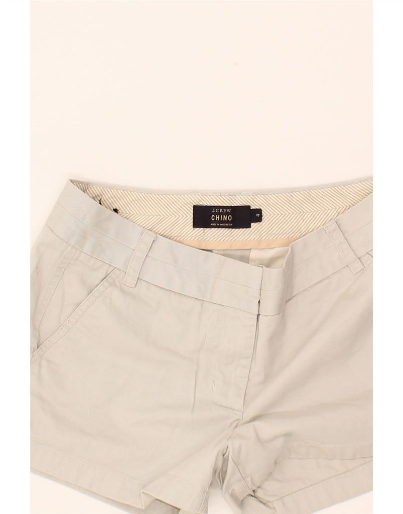 J. CREW Womens Hot Pants US 4 Small W30  Beige Cotton Vintage J. Crew and Second-Hand J. Crew from Messina Hembry 