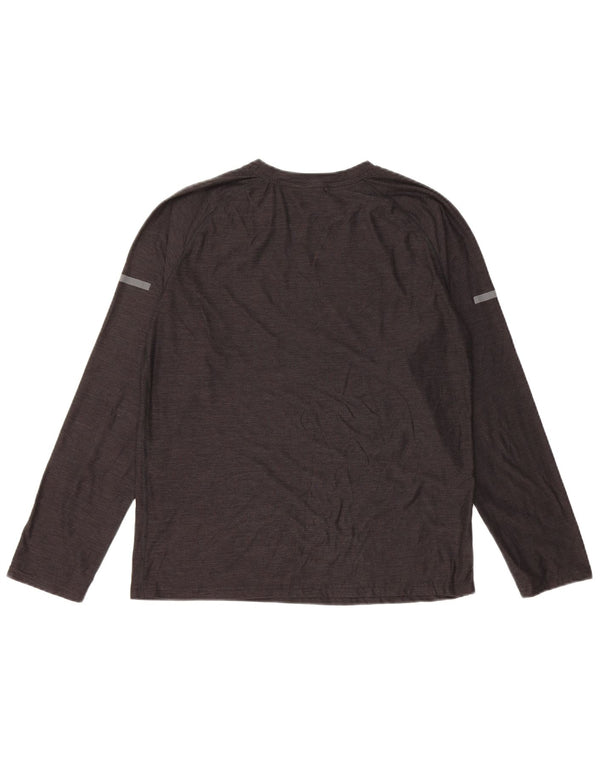 RUSSELL ATHLETIC Boys Dri-Power Top Long Sleeve 14-15 Years XL Grey