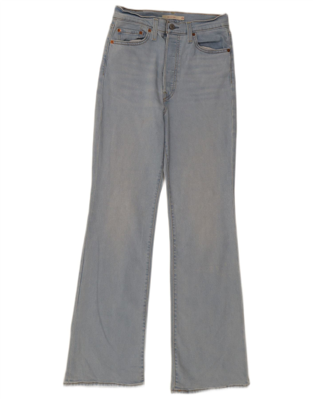 Levi's Womens Ribcage Bootcut Jeans W29 L32 Blue Cotton