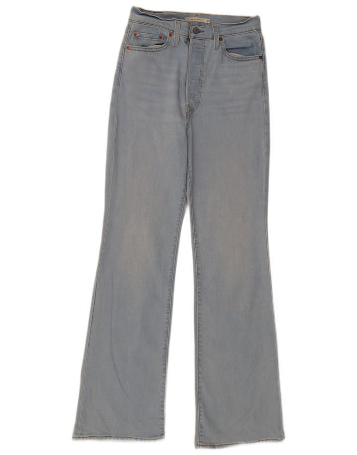 Levi's Womens Ribcage Bootcut Jeans W29 L32 Blue Cotton