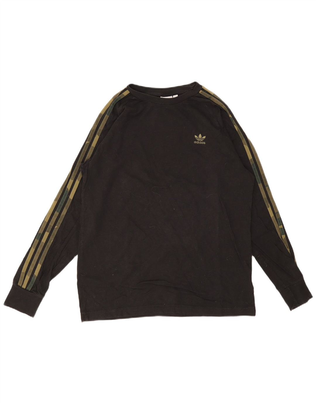ADIDAS Mens Top Long Sleeve Medium Black Cotton