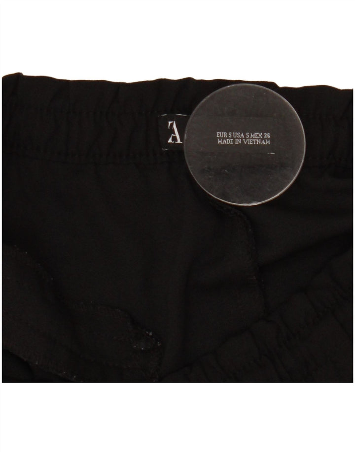 Zara Womens Slim Chino Trousers Small W26 L26 Black