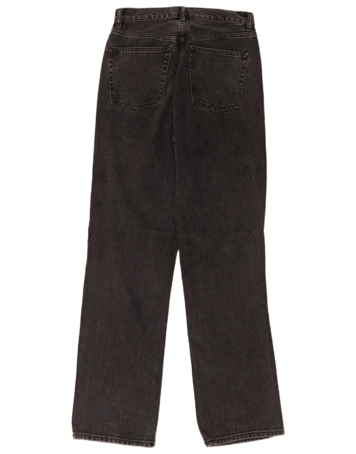 Topshop Womens Straight Jeans W28 L32 Grey Cotton