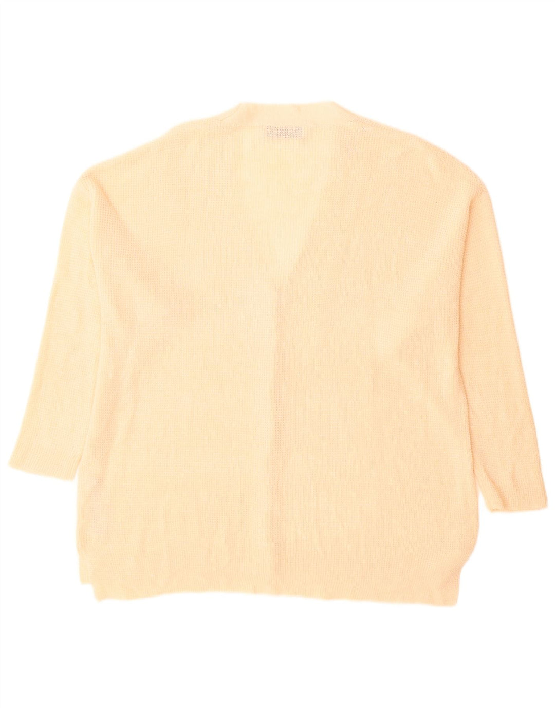 Zara Womens Oversized Cardigan Sweater UK 10 Small Beige Acrylic