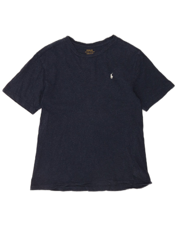 Polo Ralph Lauren Boys T-Shirt Top 14-15 Years Large Navy Blue Cotton