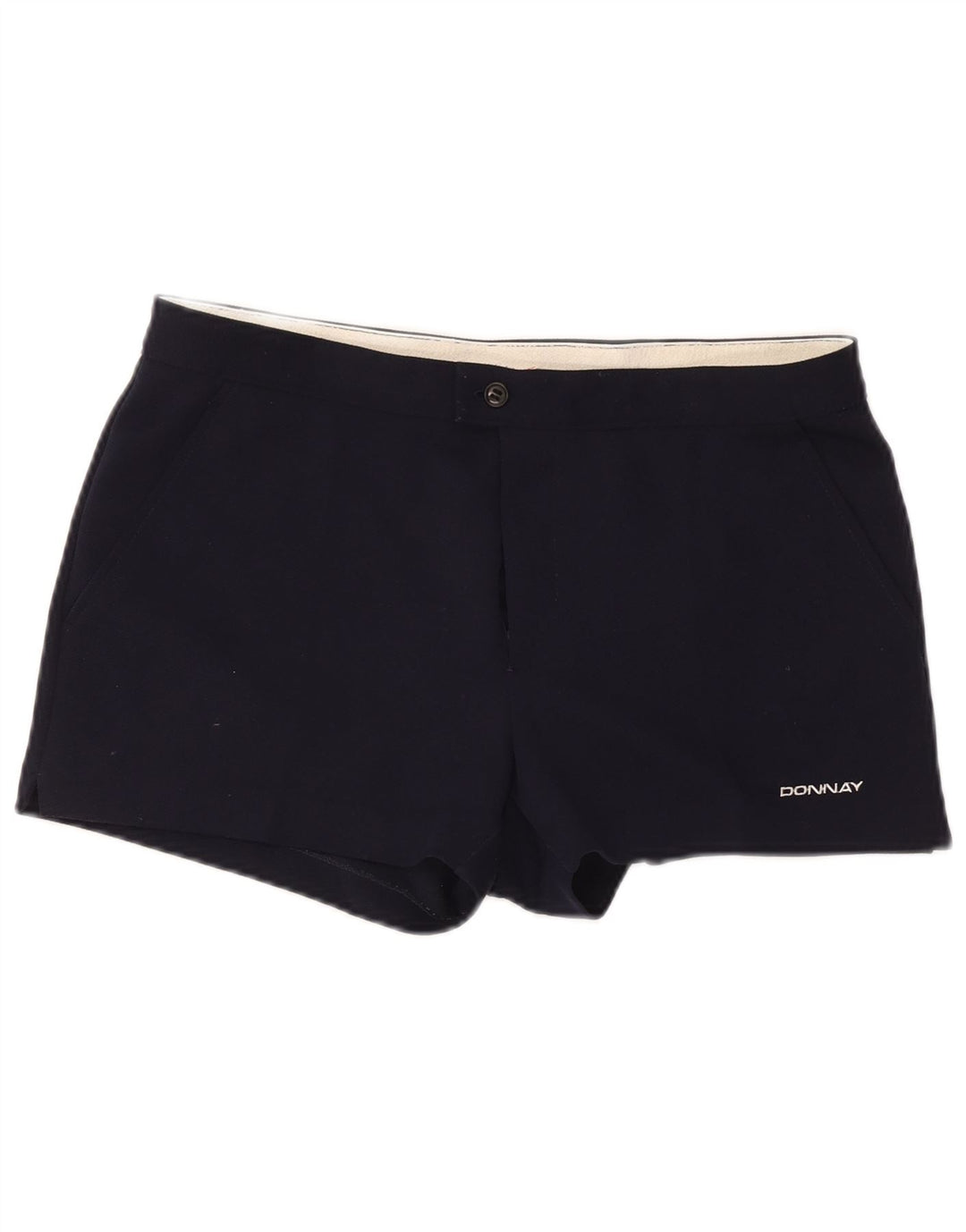 Donnay Womens Chino Shorts IT 46 Large W36 Navy Blue Polyester