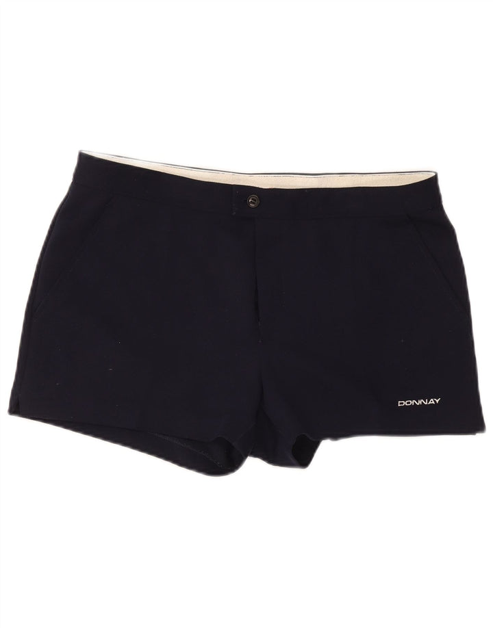 Donnay Womens Chino Shorts IT 46 Large W36 Navy Blue Polyester