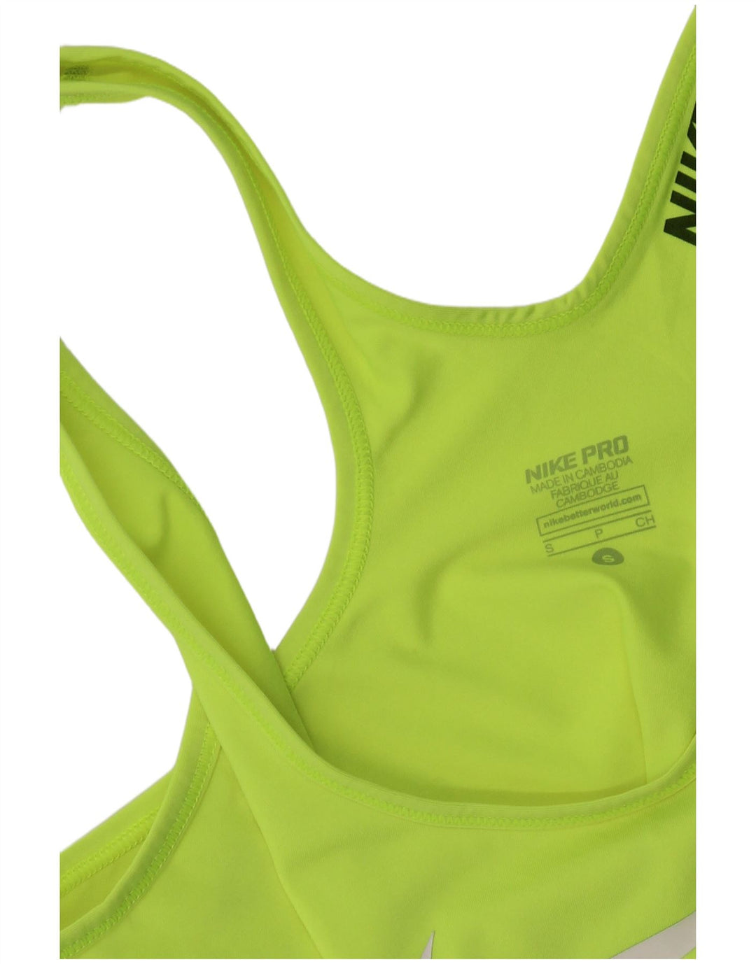 NIKE Womens Graphic Vest Top UK 8 Small Green Synthetic