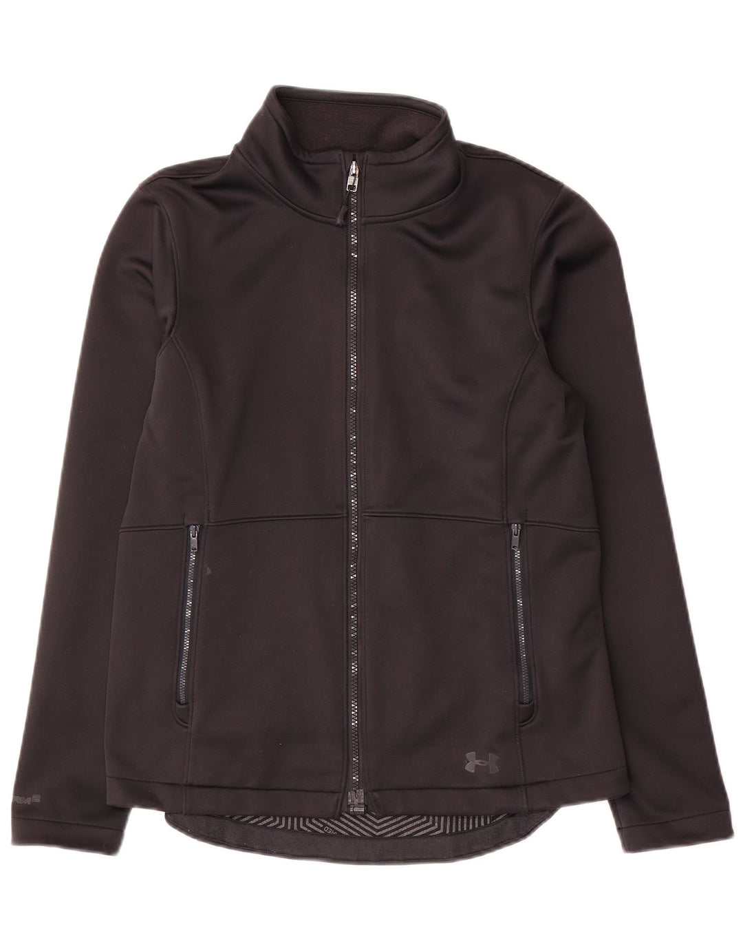 Under Armour Mens Tracksuit Top Jacket Small Black Polyester