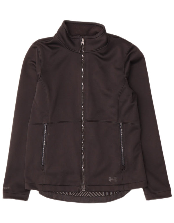 Under Armour Mens Tracksuit Top Jacket Small Black Polyester