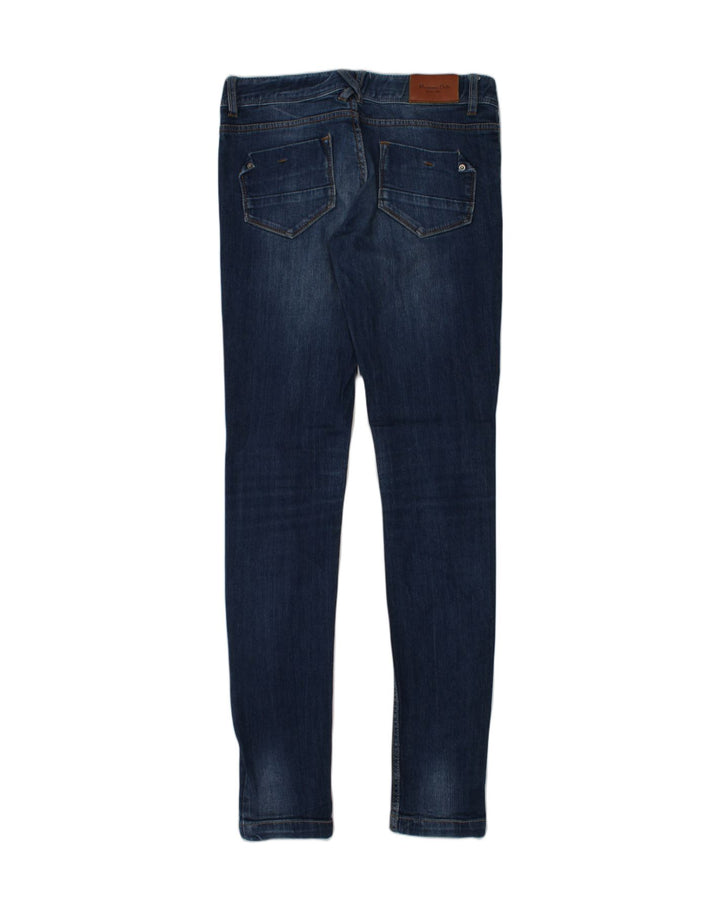 MASSIMO DUTTI Girls Skinny Jeans 11-12 Years W28 L29 Navy Blue Cotton | Vintage Massimo Dutti | Thrift | Second-Hand Massimo Dutti | Used Clothing | Messina Hembry 