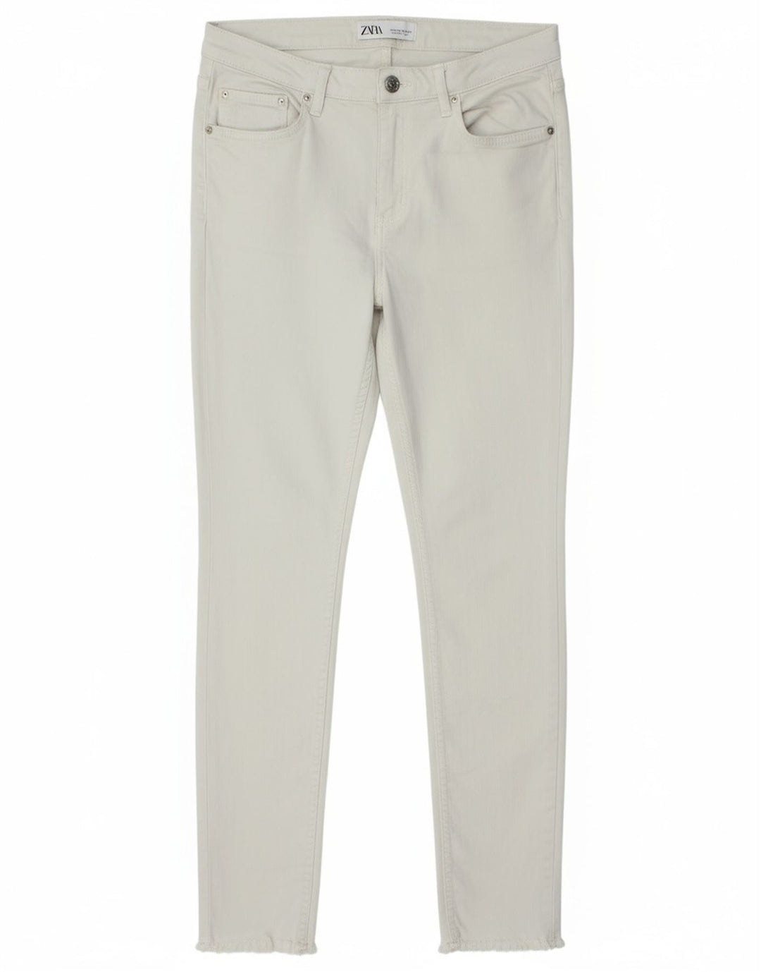 ZARA Womens Skinny Jeans EU 42 Large W32 L26 White
