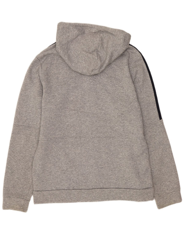 Adidas Mens Zip Hoodie Sweater Medium Grey Cotton