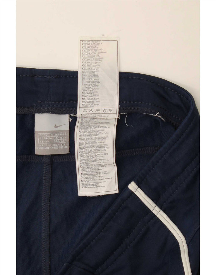 Nike Mens Tracksuit Trousers Large Navy Blue Polyester