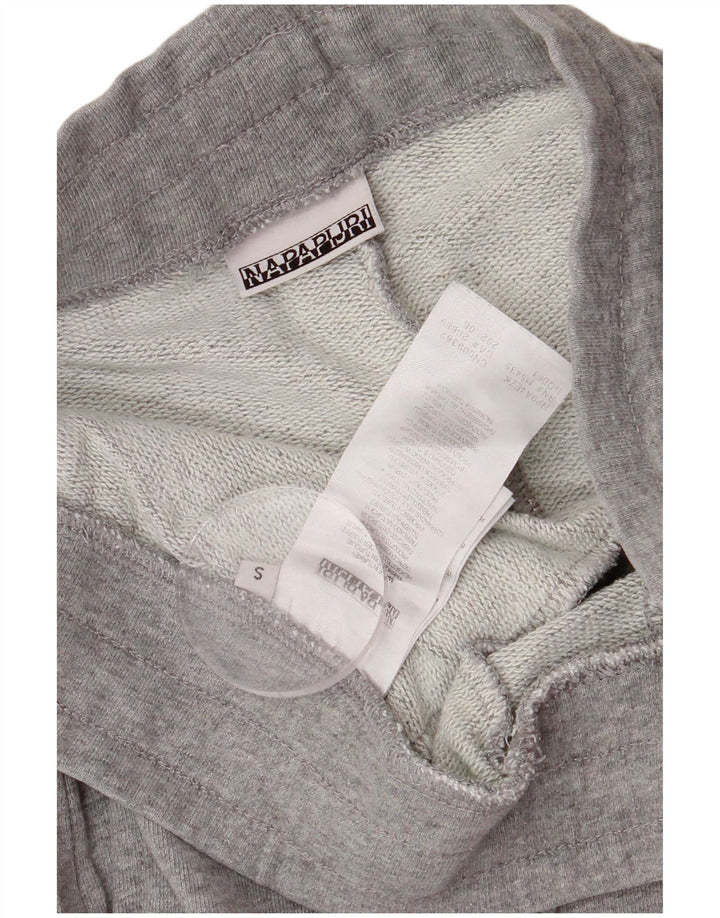 Napapijri Mens Graphic Tracksuit Trousers Joggers Small Grey Flecked