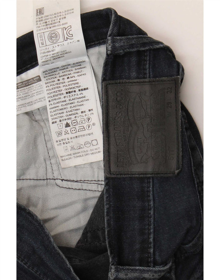 Levi's Mens 511 Slim Jeans W29 L32 Navy Blue Cotton