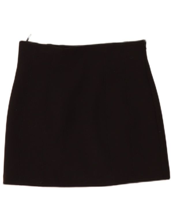 Zara Womens Mini Skirt Medium W28 Black Polyester
