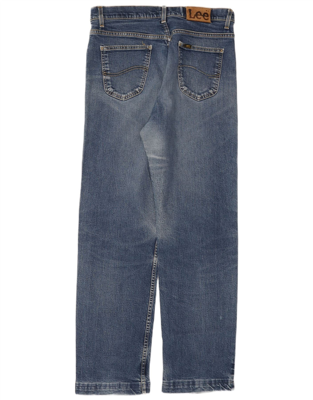 LEE Mens Brooklyn Straight Jeans W36 L34 Blue Cotton