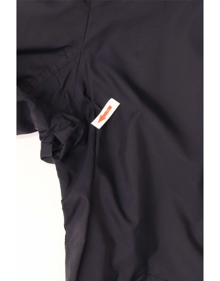 Hollister Mens Rain Jacket UK 38 Medium Navy Blue Nylon