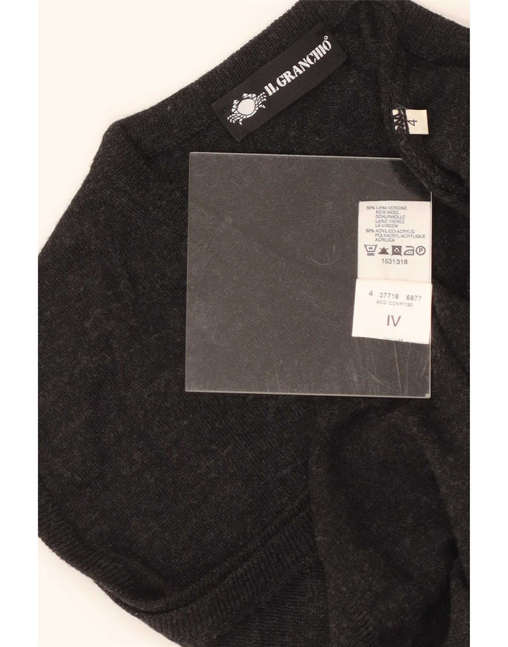 Il Granchio Mens Vest Tank Top Medium Grey Virgin Wool