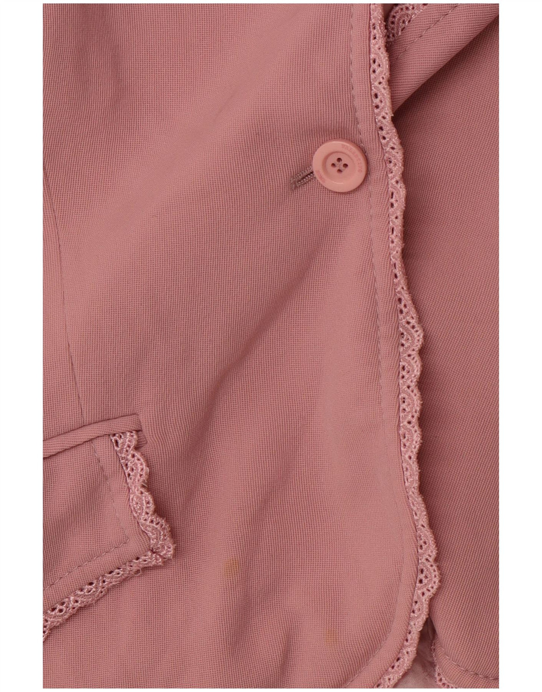 VALENTINO Womens 1 Button Blazer Jacket UK 14 Medium Pink Virgin Wool