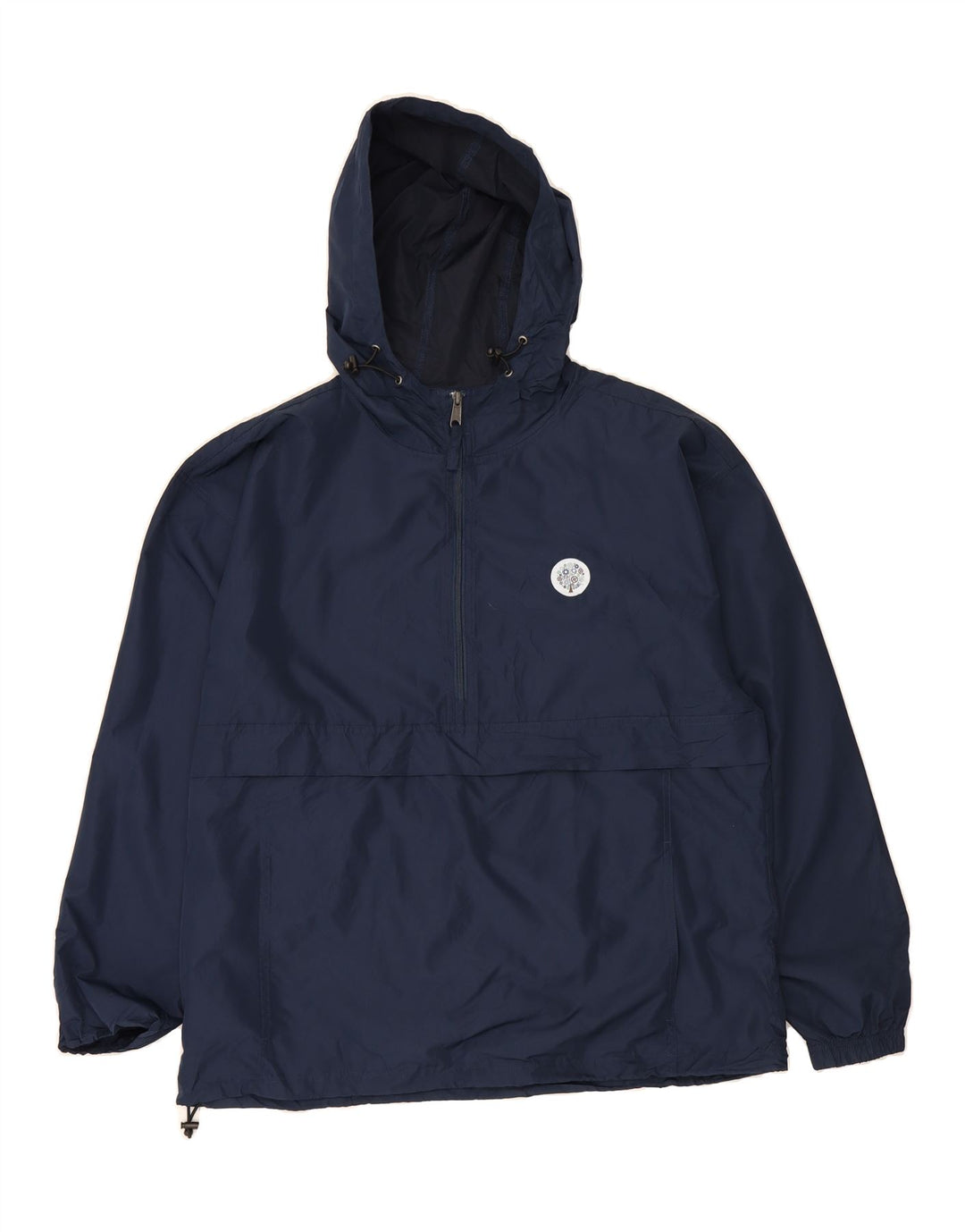CHAMPION Womens Pullover Hooded Tracksuit Top Jacket UK 16 Large Navy Blue Vintage Champion and Second-Hand Champion from Messina Hembry 