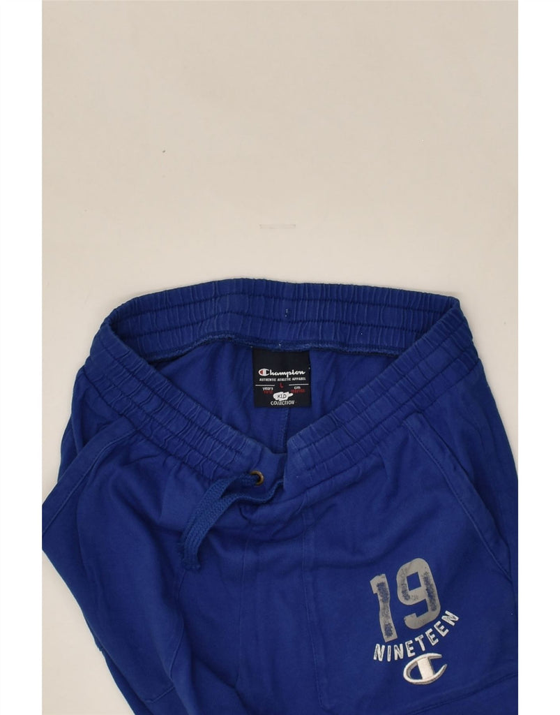 CHAMPION Boys Tracksuit Trousers Joggers 11-12 Years Large Blue | Vintage Champion | Thrift | Second-Hand Champion | Used Clothing | Messina Hembry 